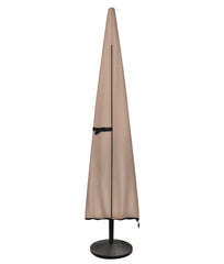 ULTCOVER Waterproof Patio Market Umbrella Cover front view in brown