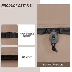 ULTCOVER Waterproof Square Hot Tub Cover 80 inch elastic cords