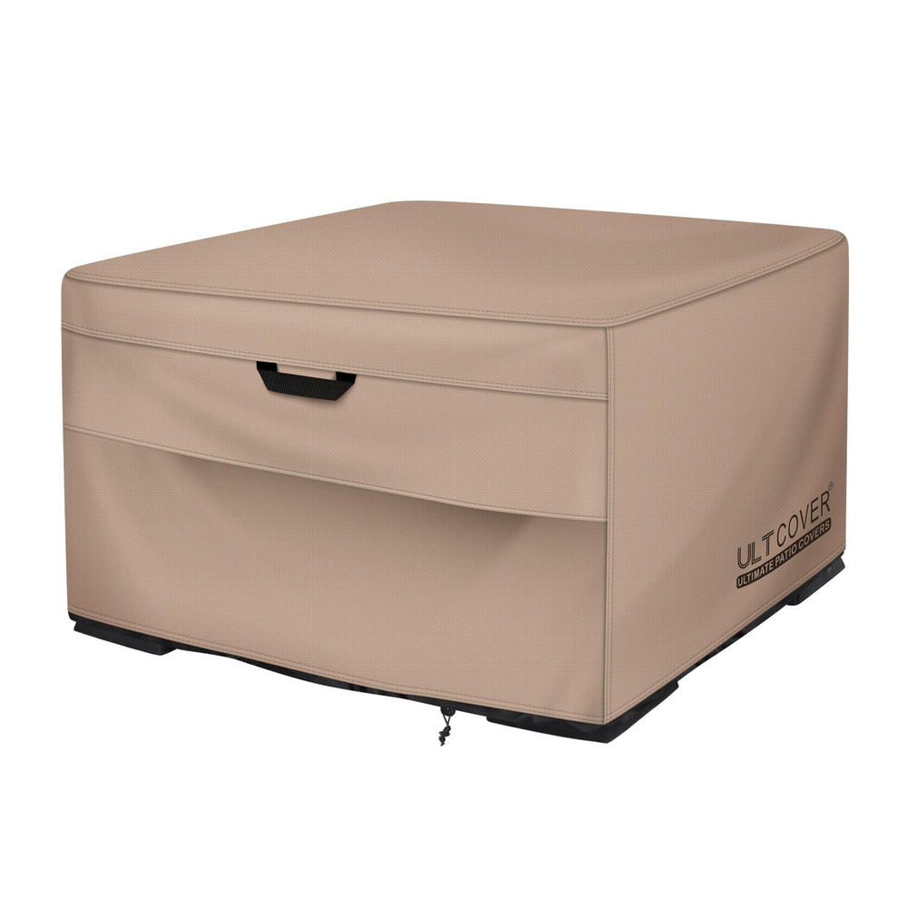 ULTCOVER Waterproof Square Patio Fire Pit Table Cover front view
