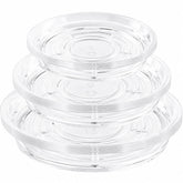 UltraOutlet 21 Pack Clear Plastic Plant Saucer 6 inch front view