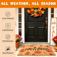 ULTSOFE doormat placed at an entrance showcasing non-slip backing