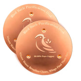 Ulycon Bird Bath Purification Disk front view, golden copper