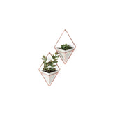 Umbra Trigg Hanging Planter set of 2 in grey and copper