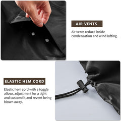 UNARK Outdoor Swivel Chair Cover ventilated design detail