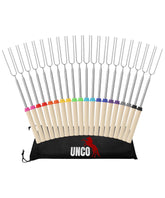 UNCO marshmallow roasting sticks 32 inches with wooden handles