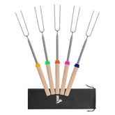UNCO marshmallow roasting sticks in black canvas storage bag