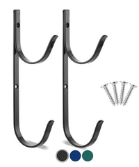 UNCO Pool Pole Hanger front view with black finish