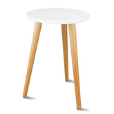 Uneedem Indoor Plant Stand 16.5 inch white wood front view
