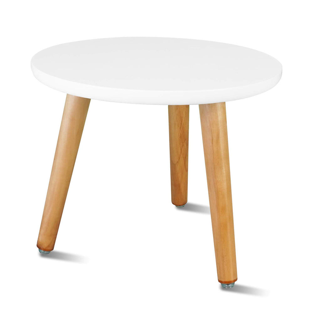 Uneedem Plant Stand Indoor front view, white wood finish