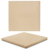 Unicook 12x12 pizza stone front view with a beige finish
