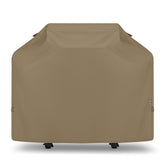 Unicook 50 Inch Grill Cover front view in neutral taupe