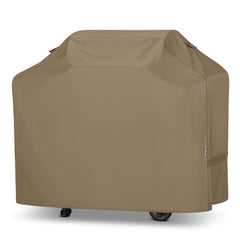 Unicook 55 in. Grill Cover front view in neutral taupe