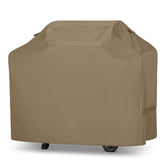 Unicook 60 Inch Grill Cover front view in neutral taupe