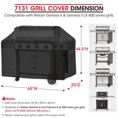 Unicook grill cover showcasing waterproof vinyl coating