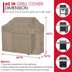 Unicook Grill Cover showing waterproof features