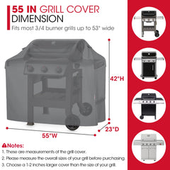 Unicook grill cover with fastening straps