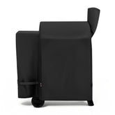 Unicook Pellet Smoker Grill Cover front view, black fabric