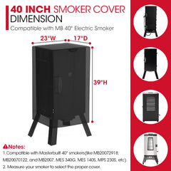 Unicook smoker cover on a grill in outdoor setting