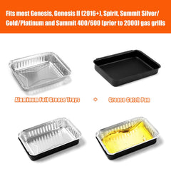 Uniflasy aluminum foil drip pan liners for Weber grills
