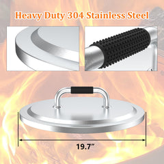 Uniflasy Fire Pit Lid for Solo Stove Bonfire 2.0 side view