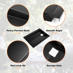 Uniflasy grease tray dimensions showing size
