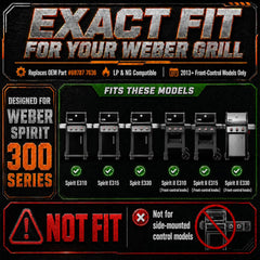 Uniflasy grill parts kit packaging showing included components