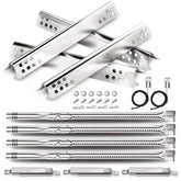 Uniflasy Grill Replacement Parts set including burners and heat plates