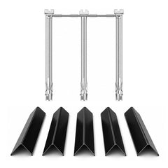 Uniflasy Spirit E310 Grill Parts Replacement Kit with burner tubes and flavorizer bars