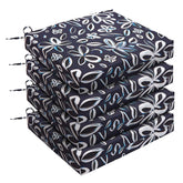 UNIKOME Outdoor Chair Cushion Navy/White front view