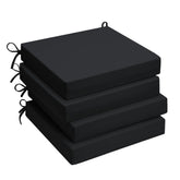 UNIKOME Outdoor Chair Cushion pack of 4 black square cushions