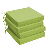 UNIKOME Outdoor Chair Cushion Pack of 4 in Green Oasis front view