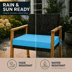 UNIKOME Outdoor Chair Cushions on patio chair