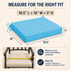 UNIKOME Outdoor Chair Cushions on patio chairs