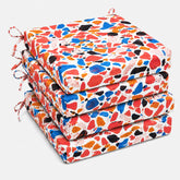 UNIKOME Outdoor Chair Cushions Pack of 4 in Petal Stone, front view