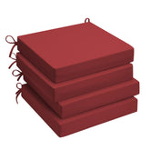 UNIKOME Outdoor Chair Cushions pack of 4, wine colour front view