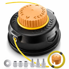 Universal bump feed trimmer head replacement front view
