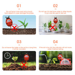UNIWA Soil Moisture Meter in a garden