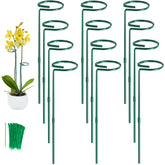 Unves 24 inch green plant stakes pack including 12 stakes