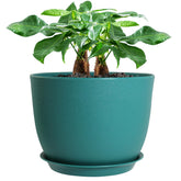 UOUZ 12-inch large plant pot front view with green speckles