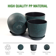 UOUZ plant pots set arranged on a windowsill