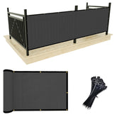 UPGRADE Privacy Screen 3' x 10' dark grey front view