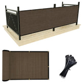 UPGRADE Privacy Screen 3' x 10' Mocha with grommets
