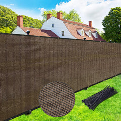 UPGRADE Privacy Screen 6' x 25' Mocha front view