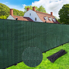 UPGRADE Privacy Screen Fence 5' x 50' dark green front view