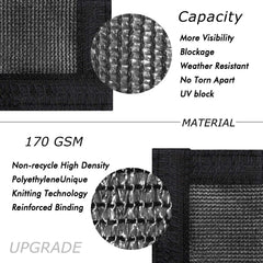 UPGRADE Privacy Screen showing reinforced edges with grommets