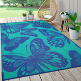 Uphome Outdoor Rug 8x10 ft waterproof plastic straw front view