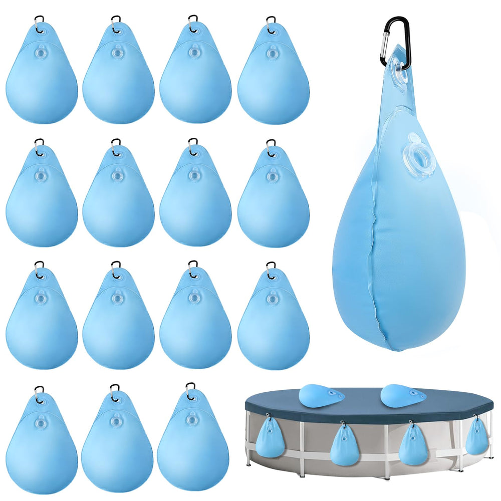 UQM 16 Pack Large Pool Cover Weights blue model front view
