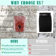 UQM Faucet Cover in Winter Setting