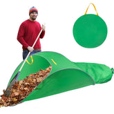 UQM Leaf Collector green bag front view with 55-gallon capacity