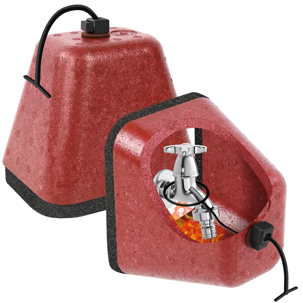 UQM Outdoor Faucet Cover Red Front View